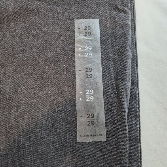 Silver Jeans Women's Size 29 Black Denim Boyfriend Comfort Distressed 29" (62) - Picture 12 of 12